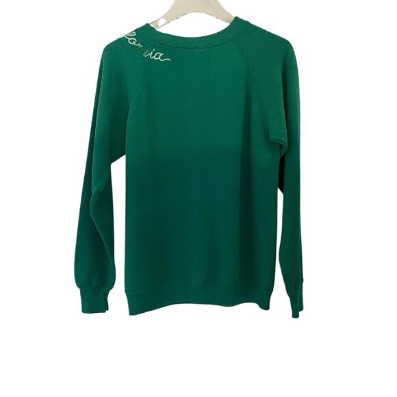 I Stole my Boyfriends Shirt ISMBS Ojai California Embroidered Green Crewneck M - Picture 2 of 10